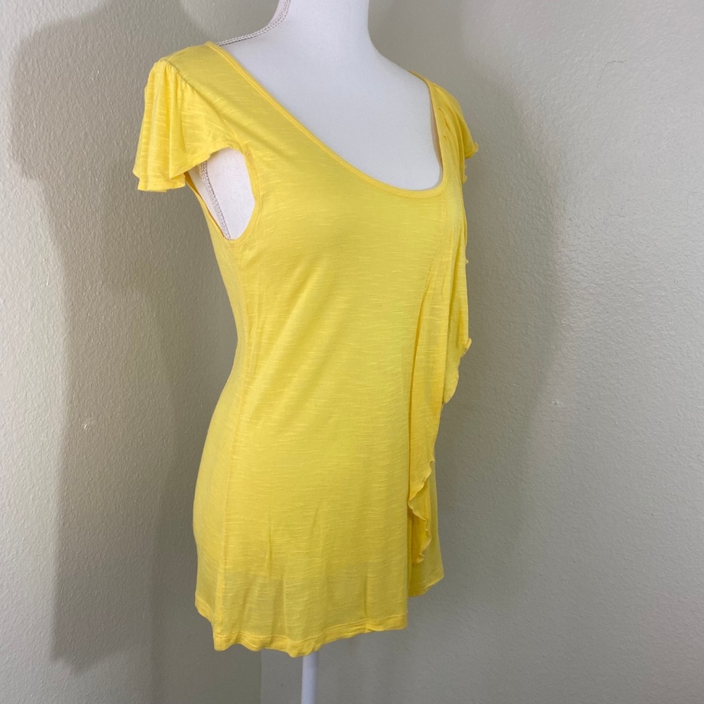Yellow Ruffle Top - Picture 2 of 9